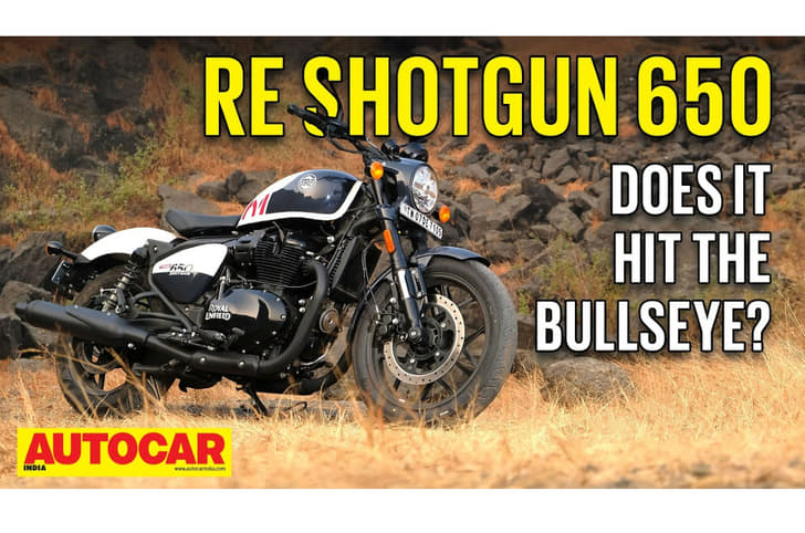 RE Shotgun 650 CT. Royal Enfield Shotgun 650 price, mileage, comfort, design: video review.