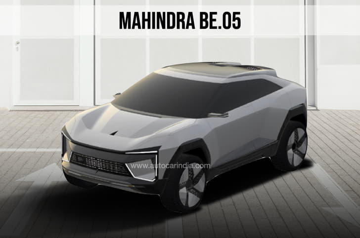 Mahindra BE.05 patent design