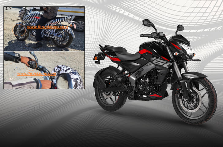 Bajaj Pulsar NS160 spied with digital display