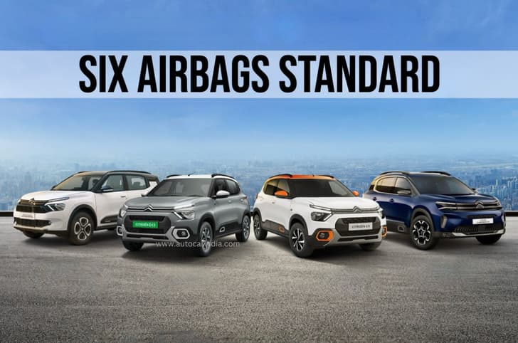 Citroen C3 Aircross, C3 and eC3 to get six airbags as standard