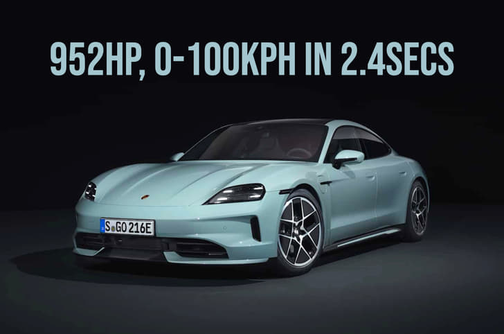 Porsche Taycan facelift front quarter Porsche Taycan facelift front quarter