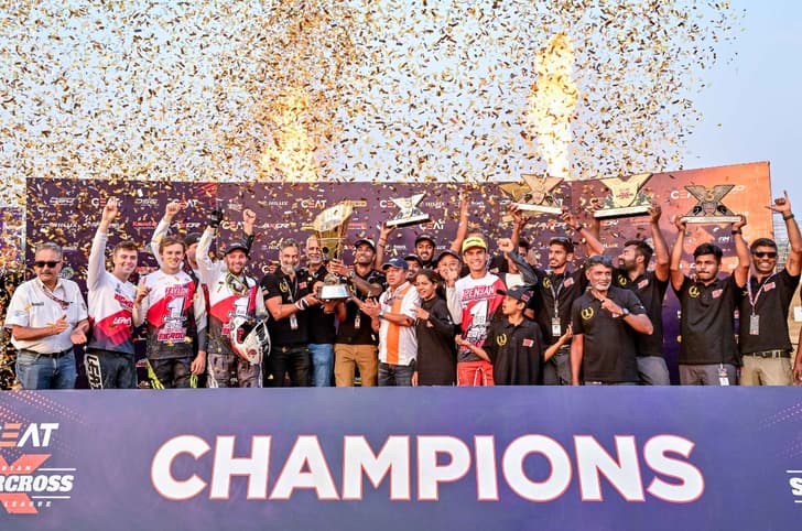 Ceat Indian Supercross Racing League winner BigRock Motorsports