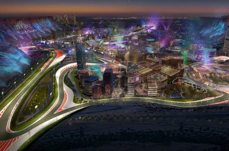 Qiddiya Saudi Arabia F1 track layout