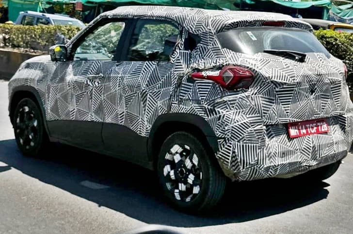 Tata Punch facelift rear quarter 