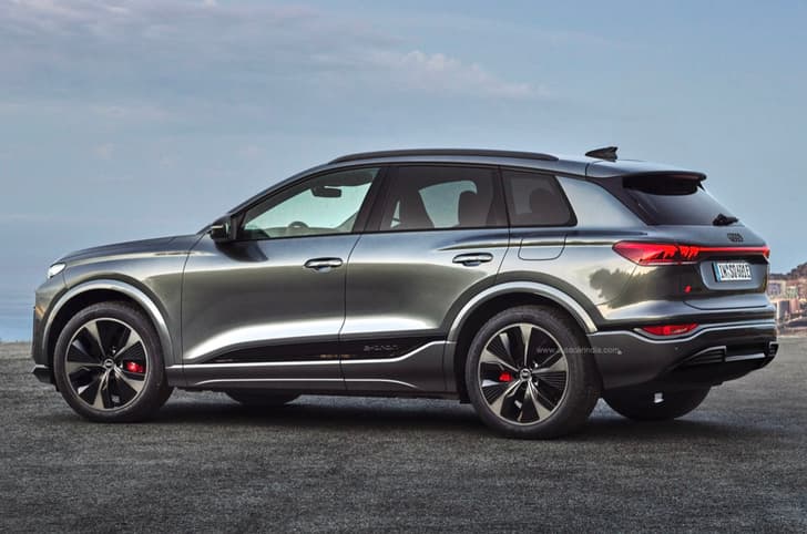 Audi Q6 e-tron rear quarter Audi Q6 e-tron rear quarter