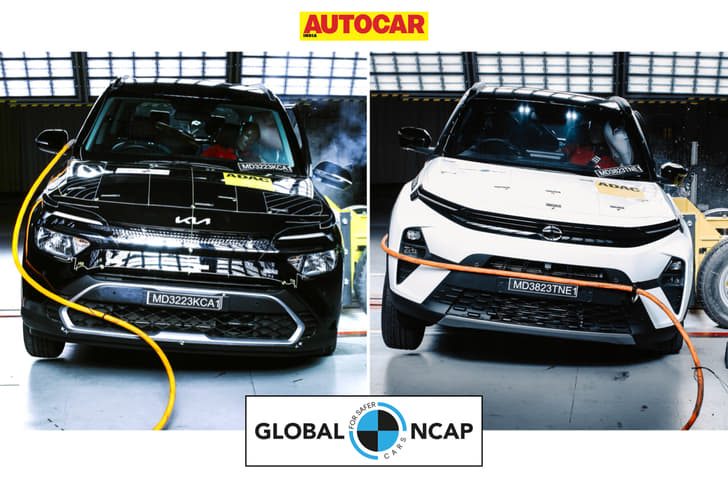 Tata Nexon, Kia Carens Global NCAP crash test Tata Nexon, Kia Carens Global NCAP crash test