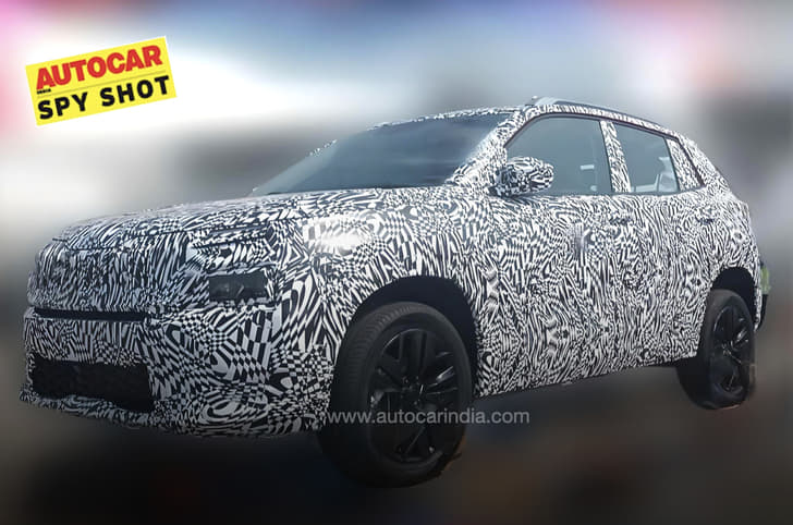 Skoda compact SUV spied in India Skoda compact SUV spied in India