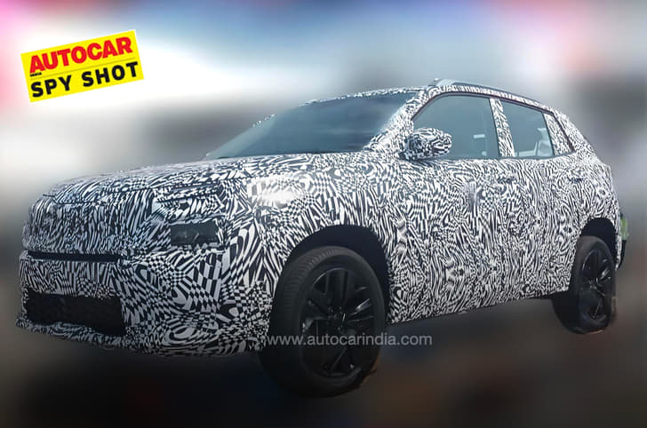 Skoda compact SUV spied in India Skoda compact SUV spied in India