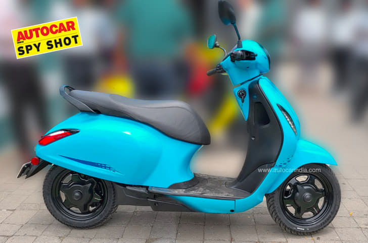 Bajaj Chetak Side Shot Affordable Bajaj Chetak surfaces before May launch