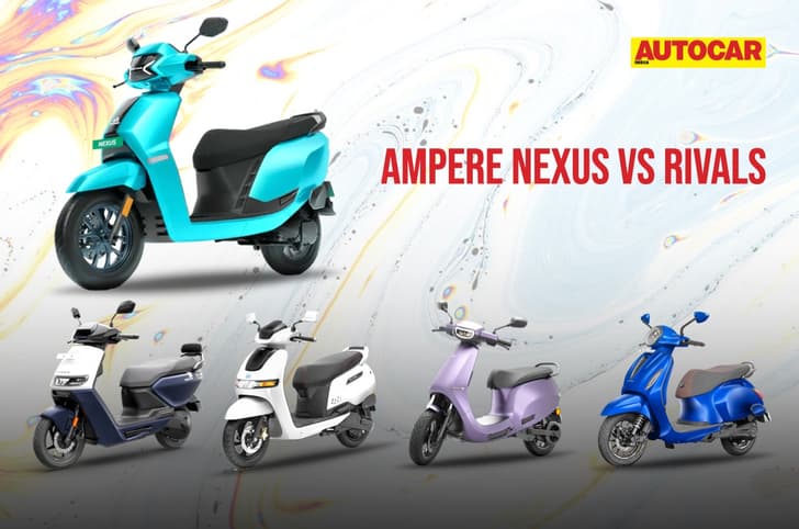 Ather Rizta, Ampere Nexus, Ola S1 Pro, TVS iQube, Bajaj Chetak comparison