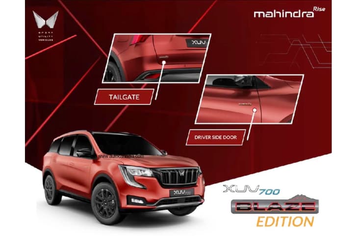 Mahindra XUV700 Blaze Edition Mahindra XUV700 Blaze Edition