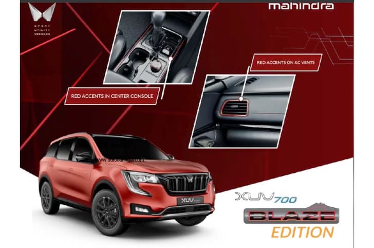 Mahindra XUV700 Blaze Edition Mahindra XUV700 Blaze Edition