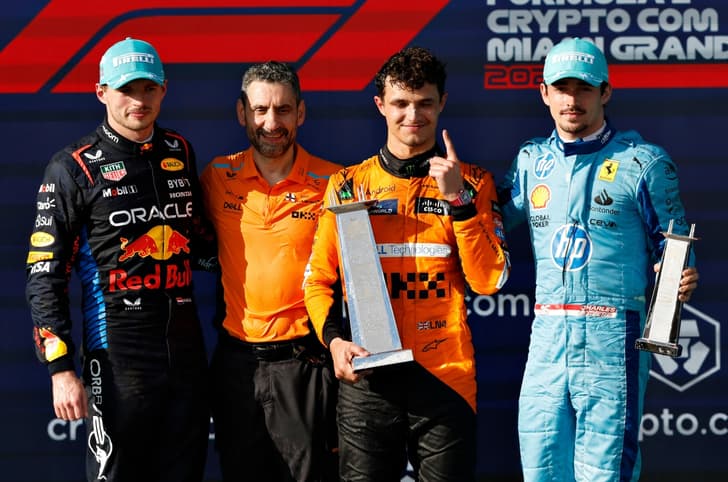 2024 F1 Miami GP podium