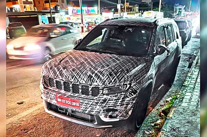 Jeep Meridian facelift spied Jeep Meridian facelift spied