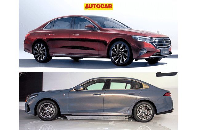 BMW 5 Series vs Mercedes E-Class: LWB dimensions comparison