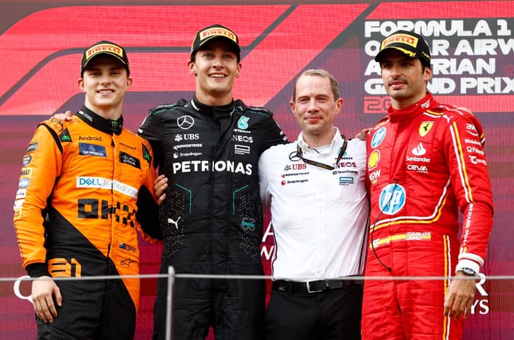 2024 F1 Austrian GP podium