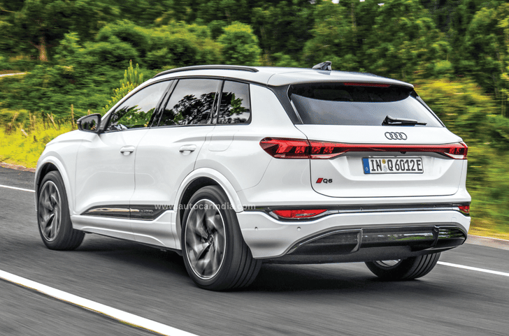 Audi Q6 e tront rear quarter 