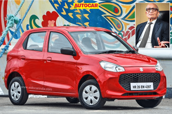 Maruti Alto K10, Chairman RC Bhargava Maruti Alto K10, Chairman RC Bhargava