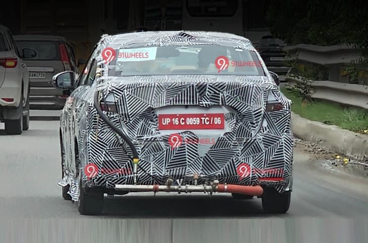 Next-gen Honda Amaze spied Next-gen Honda Amaze spy shot