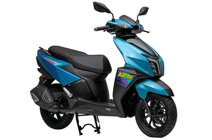 TVS Ntorq in Turquoise TVS Ntorq in Turquoise