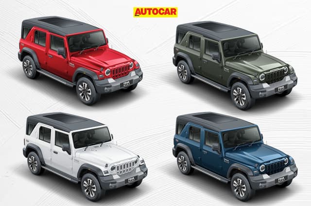 Mahindra Thar Roxx colour options explained