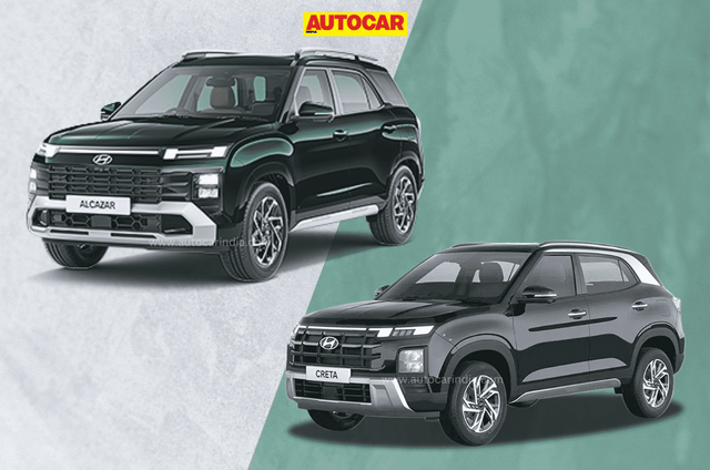 Hyundai Alcazar vs Creta: similarities and differences explained