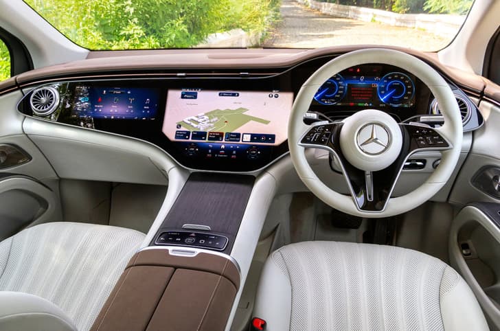 Mercedes EQS SUV review interior Mercedes EQS SUV review interior