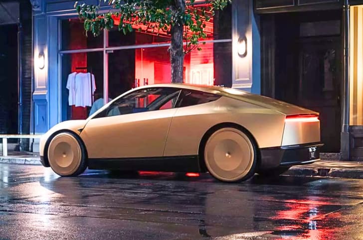 Tesla Cybercab rear Tesla Cybercab rear