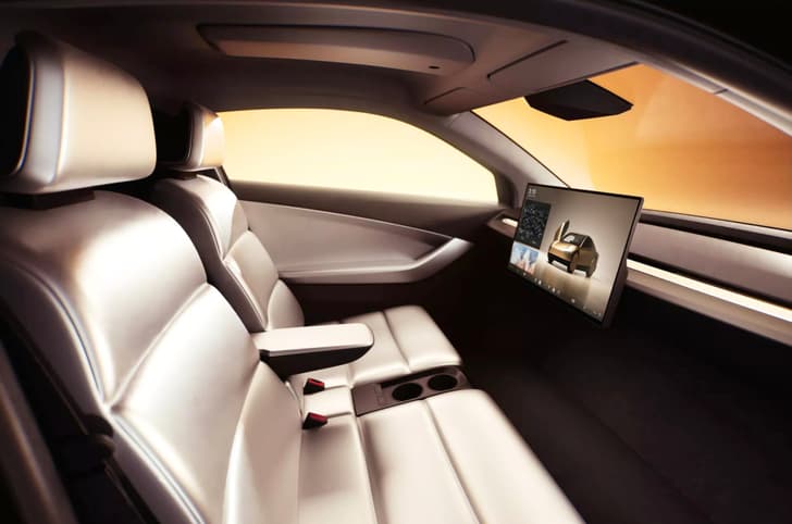 Tesla Cybercab front seats Tesla Cybercab front seats