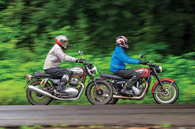 BSA Gold Star 650 vs Royal Enfield Interceptor 650 comparison review