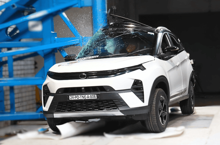 Tata Nexon side pole crash test BNCAP