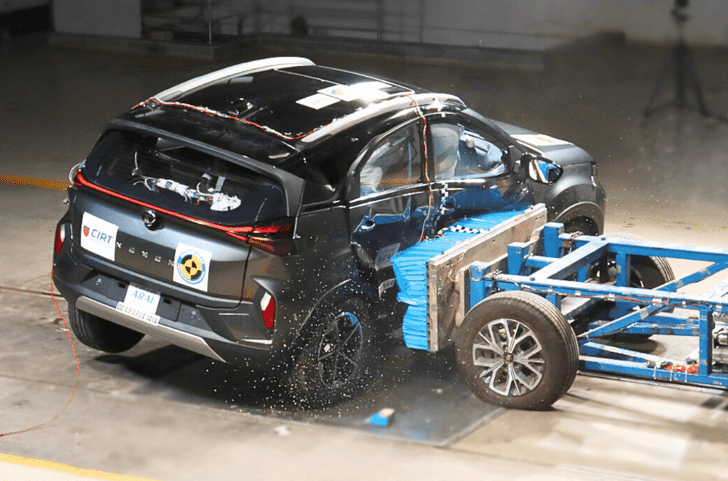 Tata Nexon side crash test BNCAP