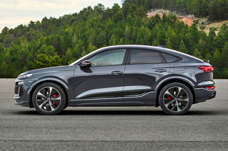 Audi Q6 e-tron Sportback side profile Audi Q6 e-tron Sportback side profile