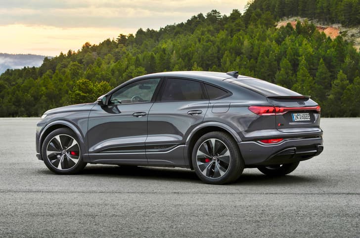 Audi Q6 e-tron Sportback rear quarter Audi Q6 e-tron Sportback rear quarter