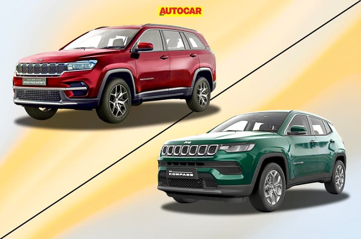 Jeep Meridian facelift vs Compass