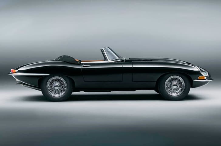 Jaguar E-Type Classic side profile Jaguar E-Type Classic side profile