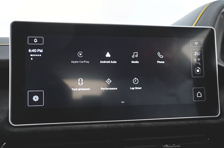 Lotus Emira infotainment