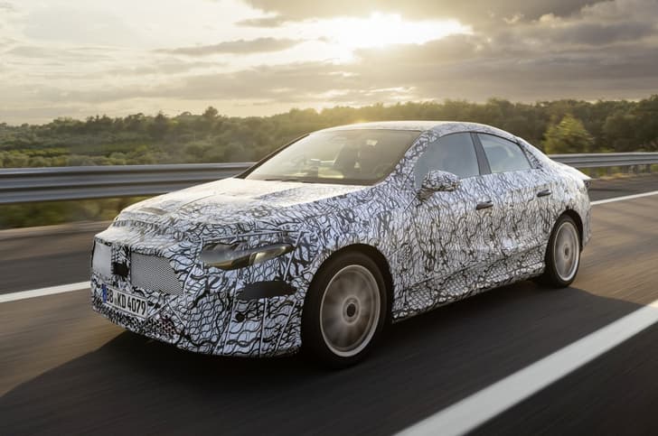 New Mercedes CLA prototype front New Mercedes CLA prototype front