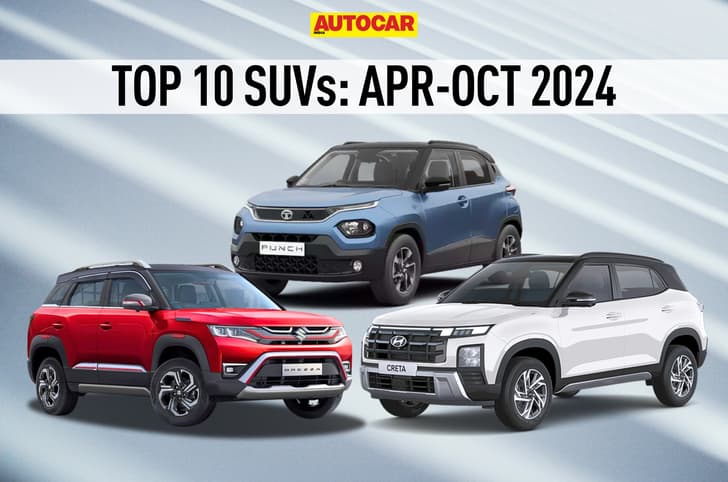 Best selling SUVs in April-October 2024 Best selling SUVs in April-October 2024