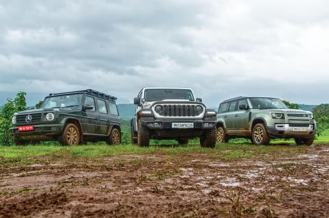 Land Rover Defender vs Mercedes G Class vs Jeep Wrangler comparison