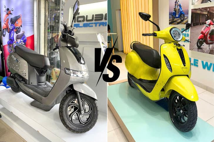 TVS iQube, Bajaj Chetak, electric scooter sales November 2024