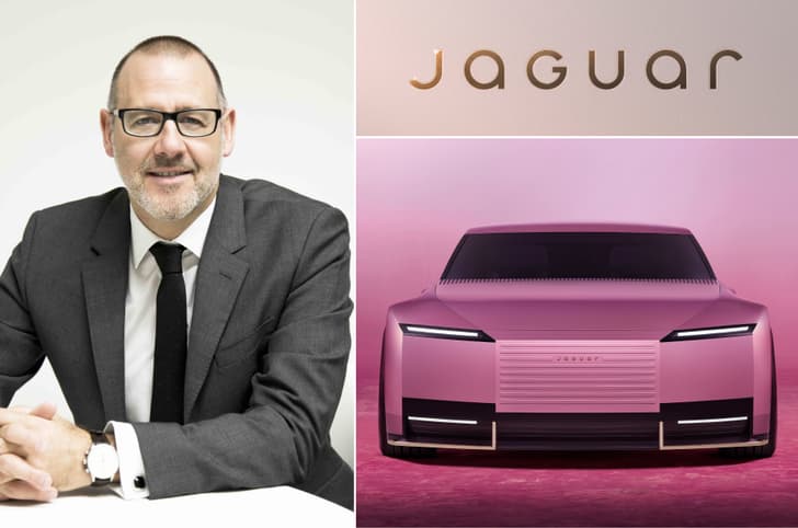 Jaguar MD Rawdon Glover, new Jaguar logo and the new Type OO concept Jaguar MD Rawdon Glover, new Jaguar logo and the new Type OO concept