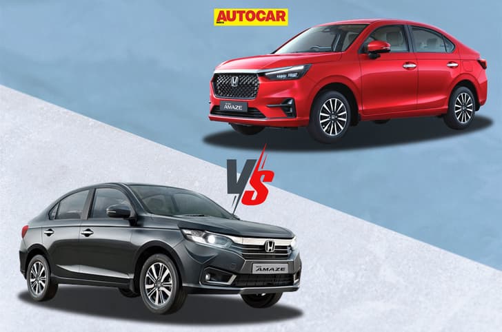 Honda Amaze new vs old Honda Amaze new vs old