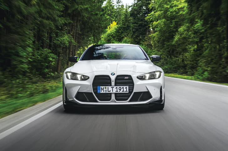 2024 BMW M4 Competition front tracking 2024 BMW M4 Competition front tracking