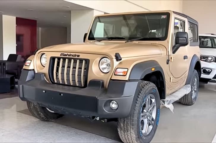 Mahindra Thar Earth Edition showroom