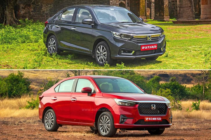 Honda Amaze old vs new Honda Amaze old vs new