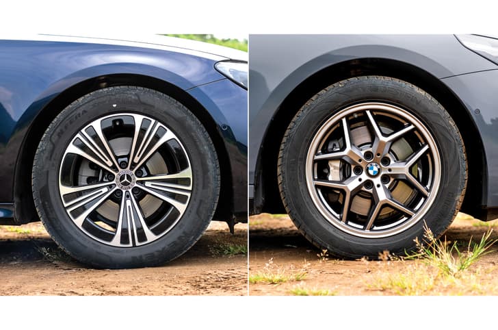 Mercedes E-Class vs BMW 5 Series alloy wheels Mercedes E-Class vs BMW 5 Series alloy wheels