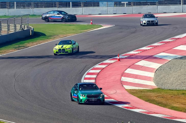 2025 BMW M5 review track drive at Buddh International Circuit