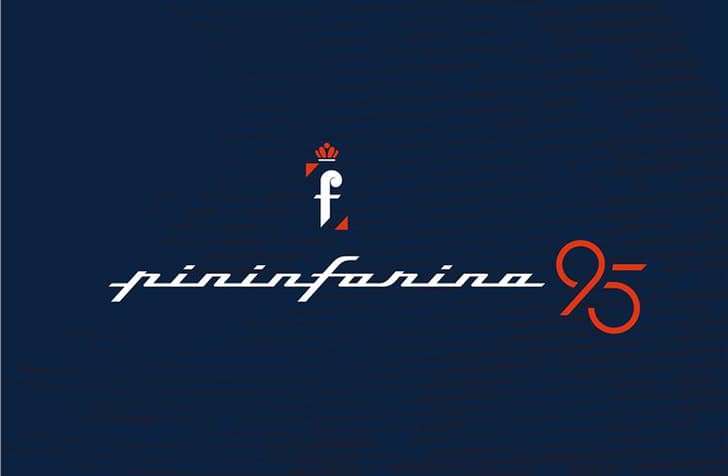 Pininfarina 95 years logo. Pininfarina 95 years logo.