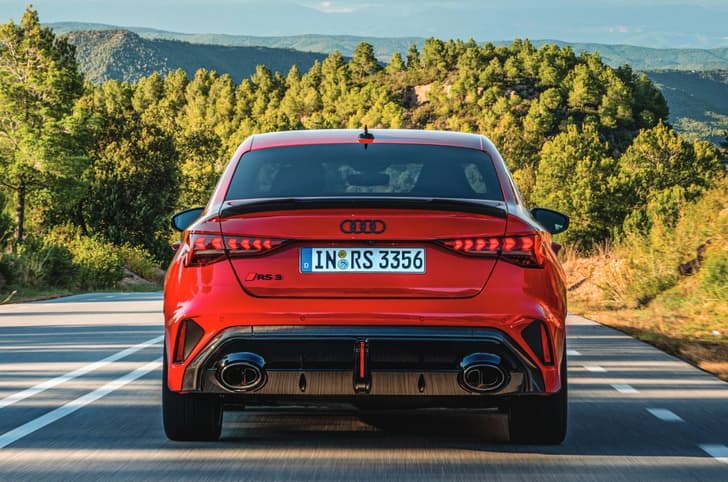 2025 Audi RS 3 rear tracking 2025 Audi RS 3 rear tracking
